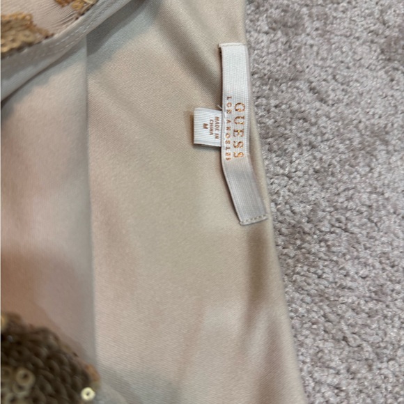 Elegant Gold One Shoulder Dress - Picture 8 of 9